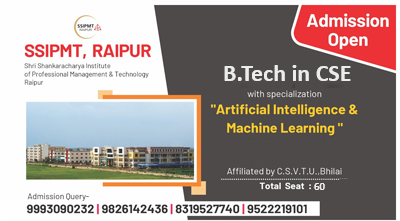 AI & ML Course SSIPMT, Raipur