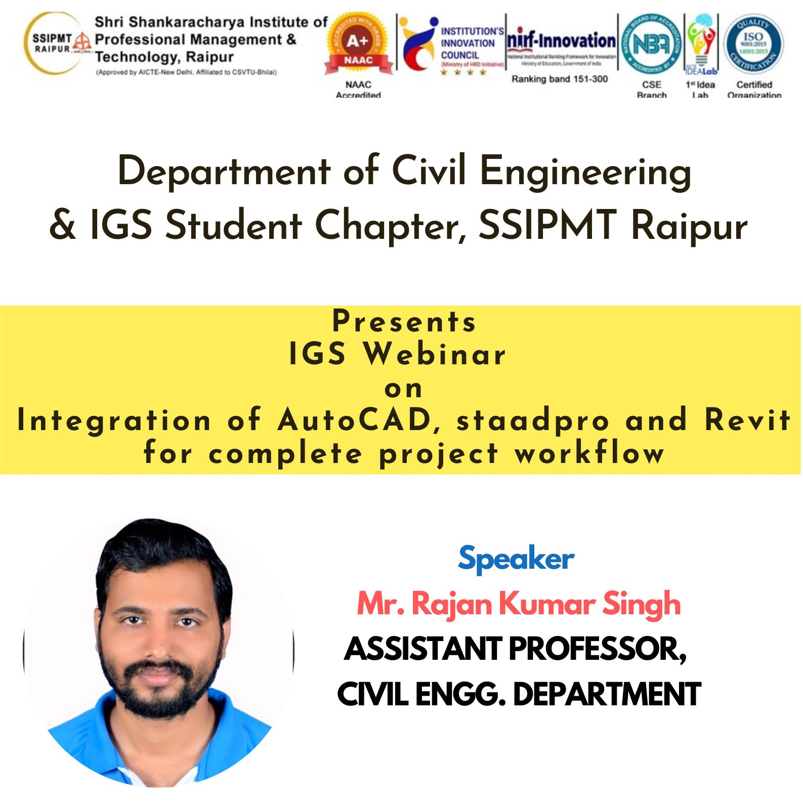 ACE & IGS Events, Civil Engineerign, SSIPMT Raipur