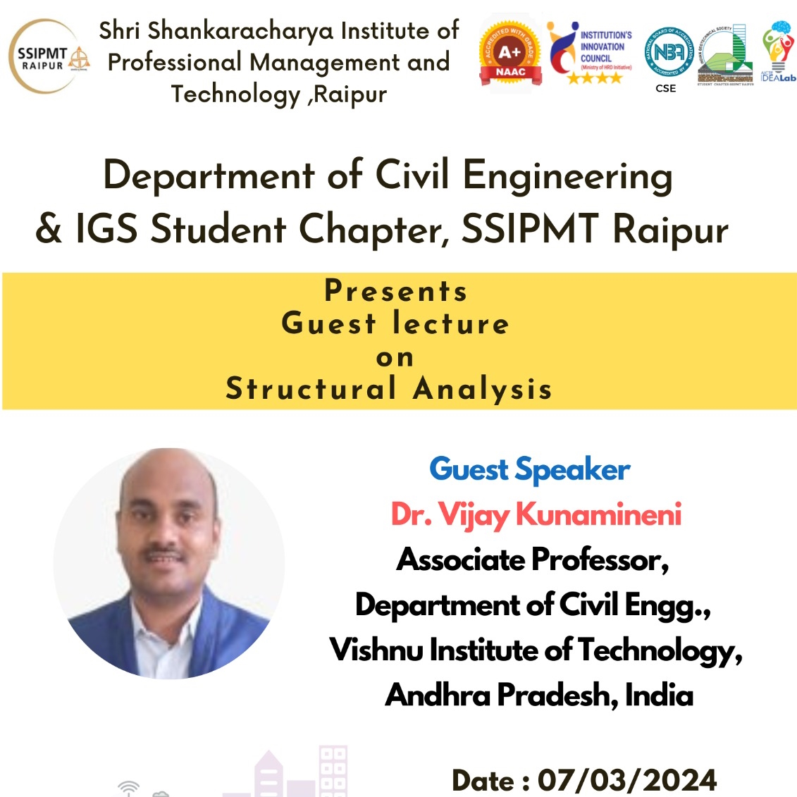 ACE & IGS Events, Civil Engineerign, SSIPMT Raipur