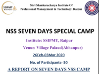 SSIPMT, Raipur NSS